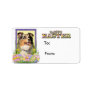 Easter Egg Cookies - Australian Shepherd Personalized Address Label