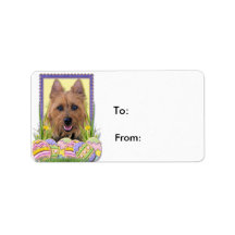 Easter Egg Cookies - Australian Terrier Address Label