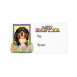 Easter Egg Cookies - Bernese Mountain Dog Personalized Address Labels