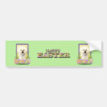 Easter Egg Cookies - Bichon Frise Bumper Sticker