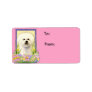 Easter Egg Cookies - Bichon Frise Personalized Address Label