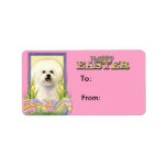 Easter Egg Cookies - Bichon Frise Address Label