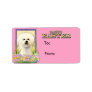 Easter Egg Cookies - Bichon Frise Address Label