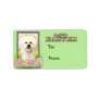 Easter Egg Cookies - Bichon Frise Personalized Address Labels