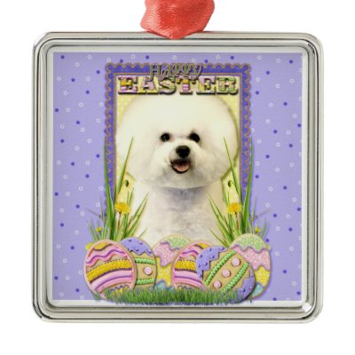 Easter Egg Cookies - Bichon Frise Ornament by FrankzPawPrintz