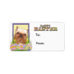 Easter Egg Cookies - Brussels Griffon Personalized Address Label
