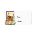 Easter Egg Cookies - Brussels Griffon Address Label