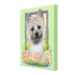Easter Egg Cookies - Cairn Terrier Gallery Wrap Canvas