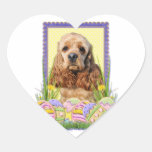Easter Egg Cookies - Cocker Spaniel Heart Sticker