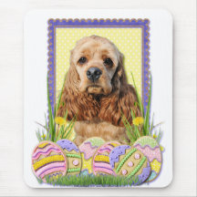 Easter Egg Cookies - Cocker Spaniel Mousepad