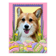 Easter Egg Cookies - Corgi Postcards