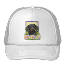 Easter Egg Cookies - Dachshund Hats