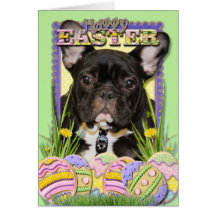 Easter Egg Cookies - French Bulldog Card
