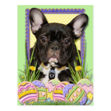 Easter Egg Cookies - French Bulldog Post Cards