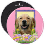 Easter Egg Cookies - Golden Retriever Button