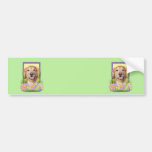 Easter Egg Cookies - Golden Retriever - Corona Bumper Sticker