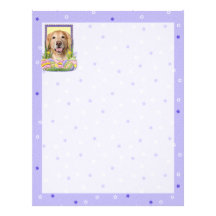 Easter Egg Cookies - Golden Retriever - Corona Personalized Letterhead
