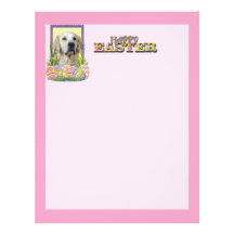 Easter Egg Cookies - Golden Retriever - Tebow Letterhead