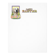 Easter Egg Cookies - Golden Retriever - Tebow Custom Letterhead