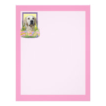 Easter Egg Cookies - Golden Retriever - Tebow Personalized Letterhead