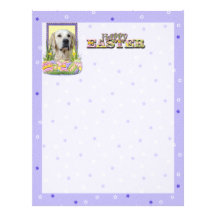 Easter Egg Cookies - Golden Retriever - Tebow Customized Letterhead