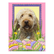 Easter Egg Cookies - GoldenDoodle Postcards