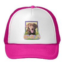 Easter Egg Cookies - Labrador - Chocolate Mesh Hat