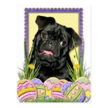 Easter Egg Cookies - Pug - Ruffy Post Cards
