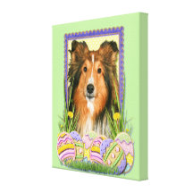 Easter Egg Cookies - Sheltie Canvas Prints