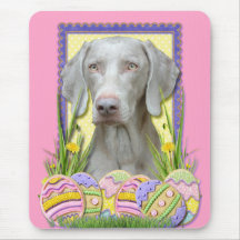 Easter Egg Cookies - Weimaraner Mousepad
