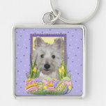 Easter Egg Cookies - West Highland Terrier - Tank Key Chain