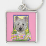 Easter Egg Cookies - West Highland Terrier - Tank Keychain