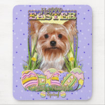 Easter Egg Cookies - Yorkshire Terrier Mouse Pad