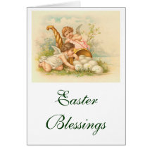 Easter Egg Cornucopia Greeting Cards