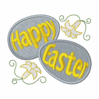 Easter Egg Embroidered Hooded Sweatshirt by ZazzleEmbroidery