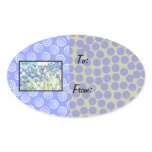 Easter Egg Gift Tag Stickers, oval stickers