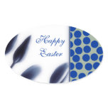 Easter Egg Gift Tag Stickers, oval stickers