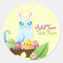 Easter Egg Nester - Blue Bird Custom Stickers