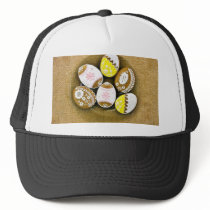Easter Egg Shaped Biscuits On The Plate Hat