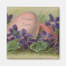 Easter Eggs and Flowers Magnets
