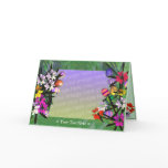 Easter Eggs and Flowers (photo frame) Greeting Cards
