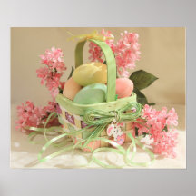 Easter Eggs Basket Poster