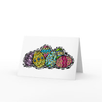 Easter Eggs Greeting Card