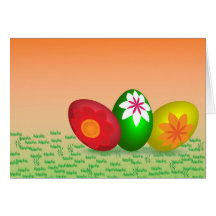 Easter Eggs Greeting Card