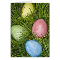Easter Eggs in Grass cards
