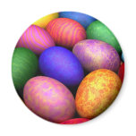 Easter eggs refrigerator magnet