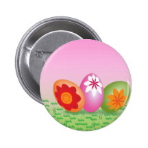 Easter Eggs On Pink