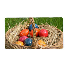 EASTER EGGS PERSONALIZED SHIPPING LABEL