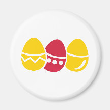 Easter eggs refrigerator magnet