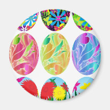 Easter Eggs Refrigerator Magnet